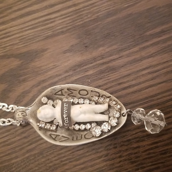 Frozen Charlotte Jewelry - Frozen Charlotte necklace as found